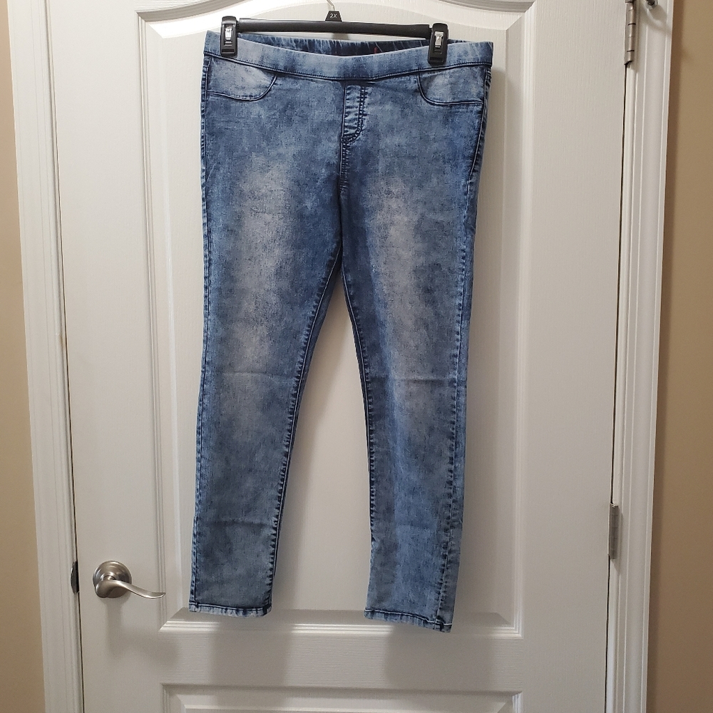 Acid wash jegging xl